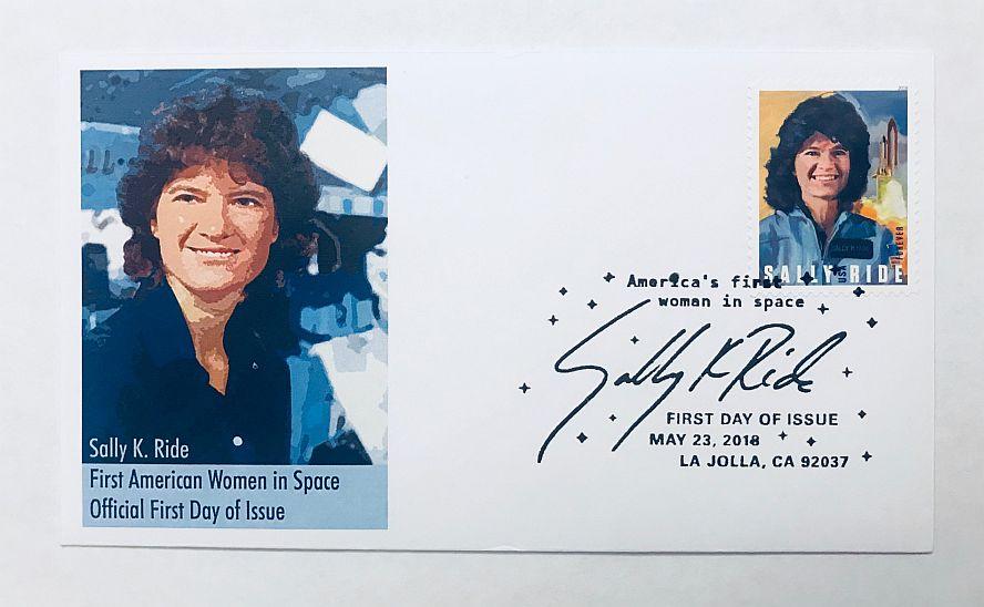 AMERICA'S FIRST WOMAN IN SPACE - SALLY RIDE COVER (version 1)