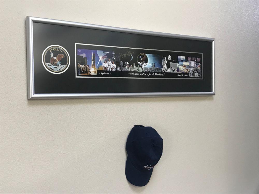 'For all Mankind' Framed Panorama Signed by Buzz Aldrin 42" x 12"