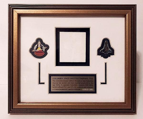 Exclusive Limited Edition Columbia Space Shuttle Thermal Tile