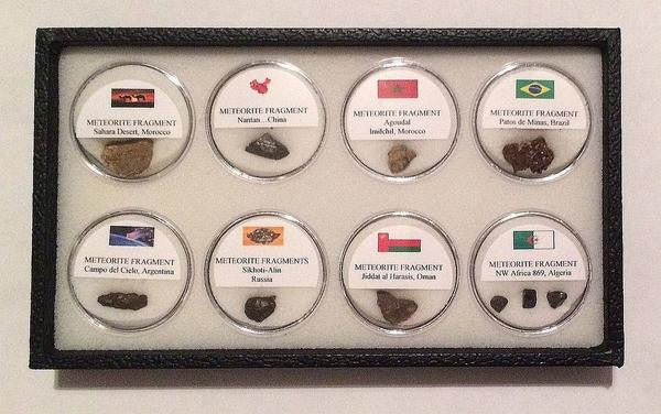 Meteorite 8 Fragment Set in Gift Box