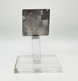 Campo del Cielo Slice on an acrylic magnetic stand