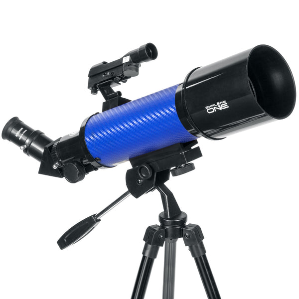 Explore One CF400 Blue Carbon Fiber Wrap 70mm Pan Handle AZ Mount