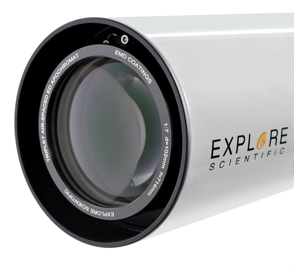 Explore Scientific ED102-FCD100 Series Air-Spaced Triplet Refractor Te