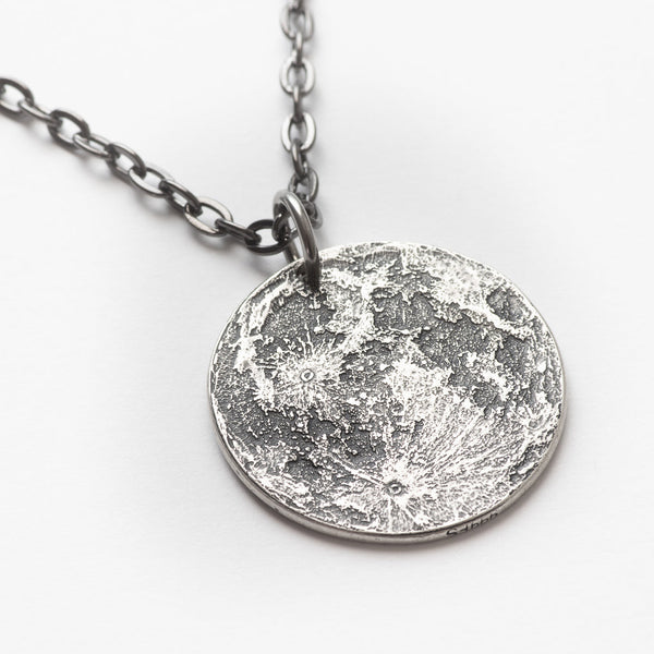 Full Moon Silver Necklace or Charm | The Space Store