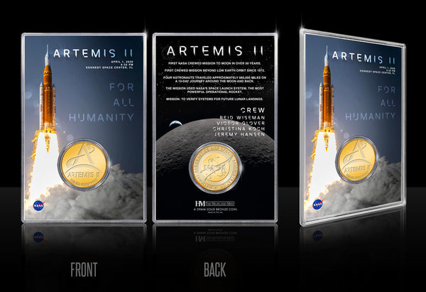 NASA Artemis I Launch Silver Coin Photo | The Space Store