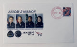 Axiom Mission (Ax-2) Crew Stamped Cover - The Space Store