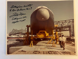 Space Shuttle Enterprise roll out signed by Apollo 13 and Enterprise CDR Astronaut Fred Haise