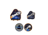 Bundle Set: Boeing Starliner Lapel pin, Decal, and Medallion.