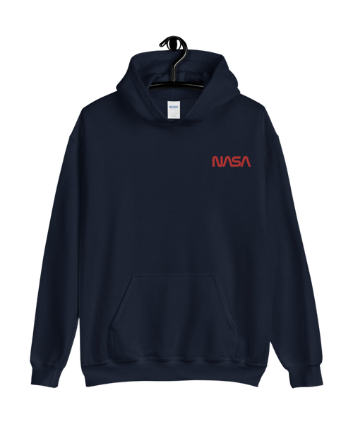 NASA Worm Logo Embroidered Unisex Hoodie