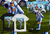 Astronaut Golfer in Unisex t-shirt