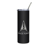 United States SPACE FORCE Logo 20 Ounce Stainless Steel Tumbler