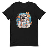 Astronaut Pug Unisex T-Shirt
