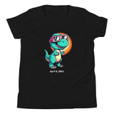 Commemorative Dino Eclipse 2024 Youth Short Sleeve T-Shirt