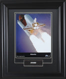 *Atlantis framed print matted includes flown cargo bay liner artifact