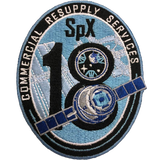 CRS SpaceX 18 Mission Patch - The Space Store