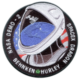 DEMO-2 First Crewed Flight SPACEX DM-2 NASA SPACE PATCH AB EMBLEM