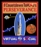 Countdown To Mars Virtual NASA Social Commemorative Patch by Artist Tim Gagnon