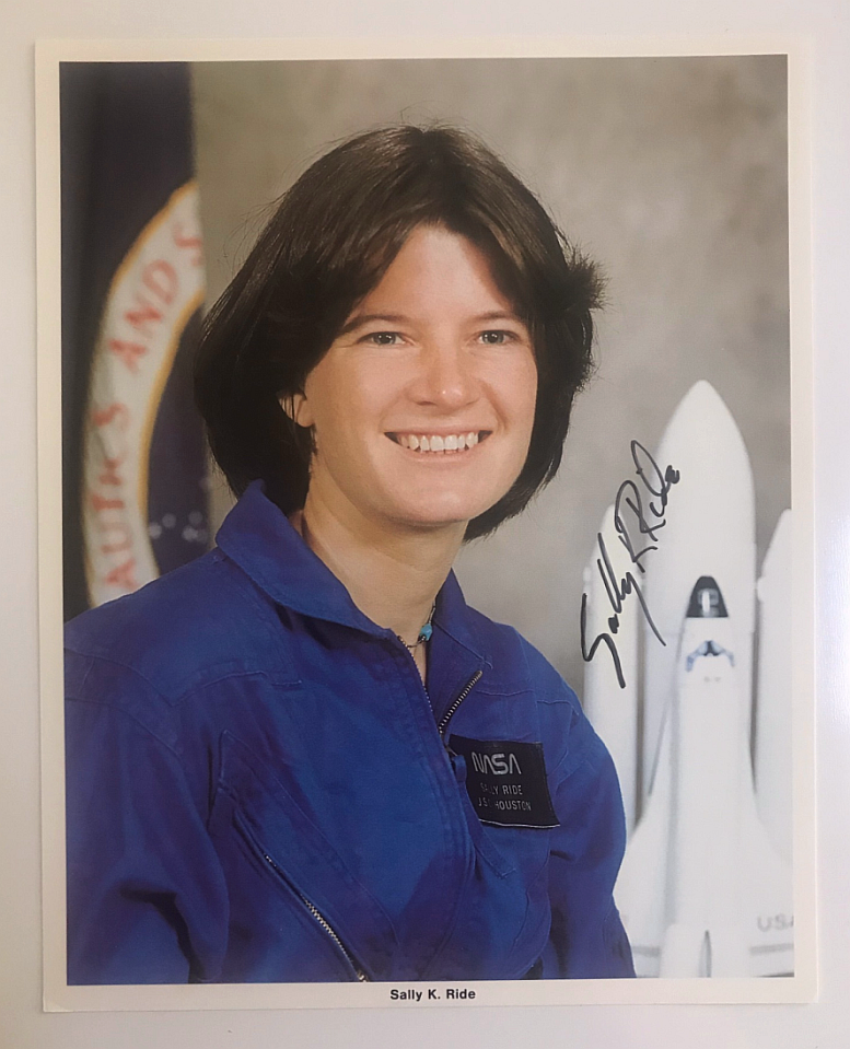 SALLY RIDE AUTOGRAPHED PHOTO
