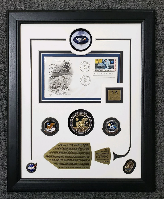 Apollo 11 50th Anniversary 'WE CAME IN PEACE' LIMITED EDITION FRAME