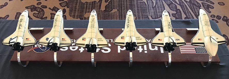 Space Shuttle Orbiter Collection in 1/144 scale - Model Signed by 6 Astronauts