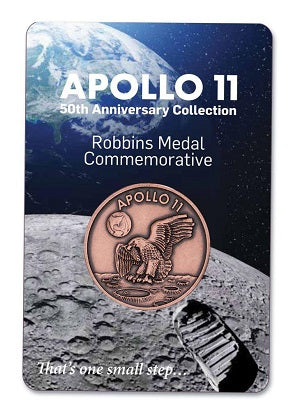 Keep a Part of Apollo 11 History With You - Robbins Medallions from The Space Store