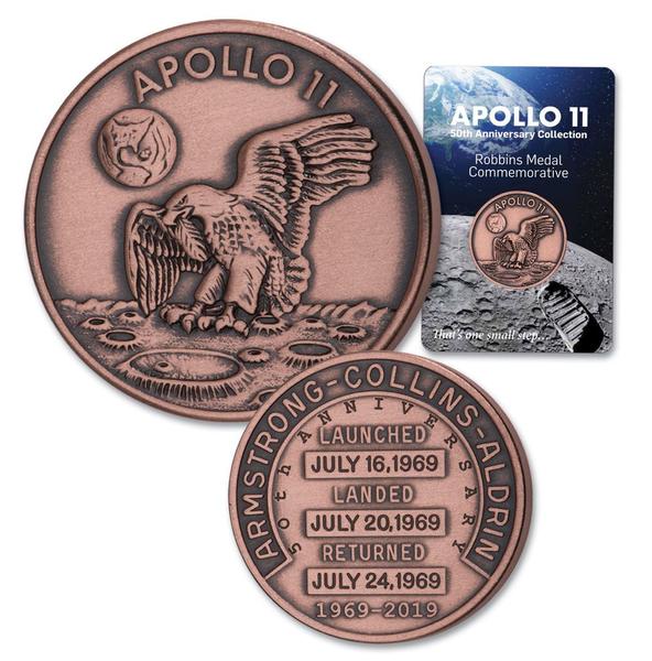 Robbins Medallions Apollo 11 50th Anniversary Commemorative Medallions