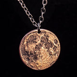 Blood Moon Copper Necklace - 1 in / 26 mm Pendant or Charm