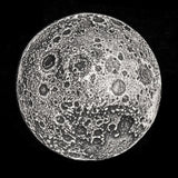 Full Moon Silver Coin -  1 in / 26 mm