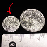 Full Moon Silver Coin -  1 in / 26 mm