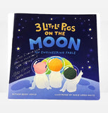 3 Little Pigs On The Moon- Signed By Astronaut Fred Haise