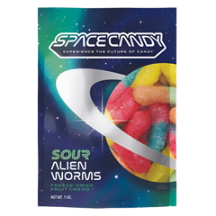 Sour Alien Worms: Freeze-Dried Gummy Worms