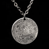 Full Moon Silver Necklace or Charm