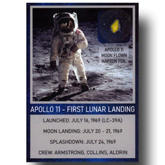 Apollo 11 Trading Card with flown Kapton Foil