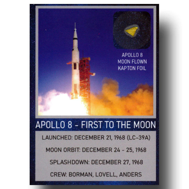 Apollo 91 Key Apollo 8 Card with Flown Kapton | The Space Store