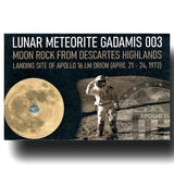 Lunar meteorite Gadamis 003 / Apollo 16 - The Space Store