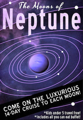 Neptune Futuristic Retro Poster