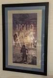Apollo XVII Gene Cernan signed Commemorative Framed Poster