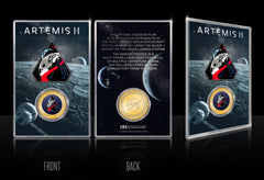 Artemis II The Path to Liftoff Bronze Acrylic Coin Holder