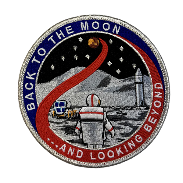 Nasa Patch Inverted Embroidered NASA Back To The Moon Patch