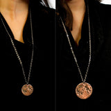 Blood Moon Copper Necklace - 1 in / 26 mm Pendant or Charm