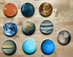 Planets Ceramic 10-Coaster Set