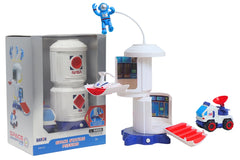 SPACE ADVENTURE SPACE STATION W/FIGURE, SPACE ROVER, & LIGHT