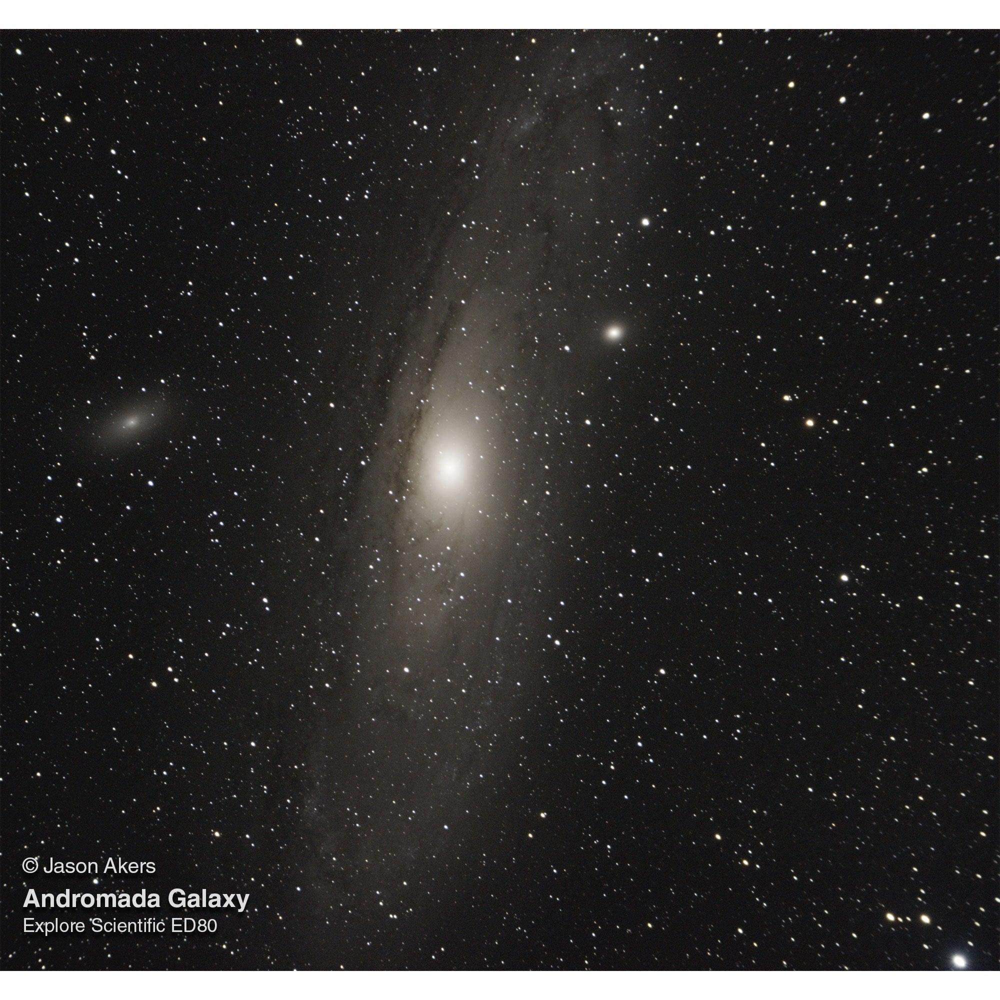 Explore Scientific ED80-FCD100 Series Air-Spaced Triplet Refractor Tel