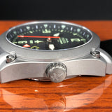 F-18 Hornet Tribute - Gun Metal Finish, Black Dial, Black Leather Band