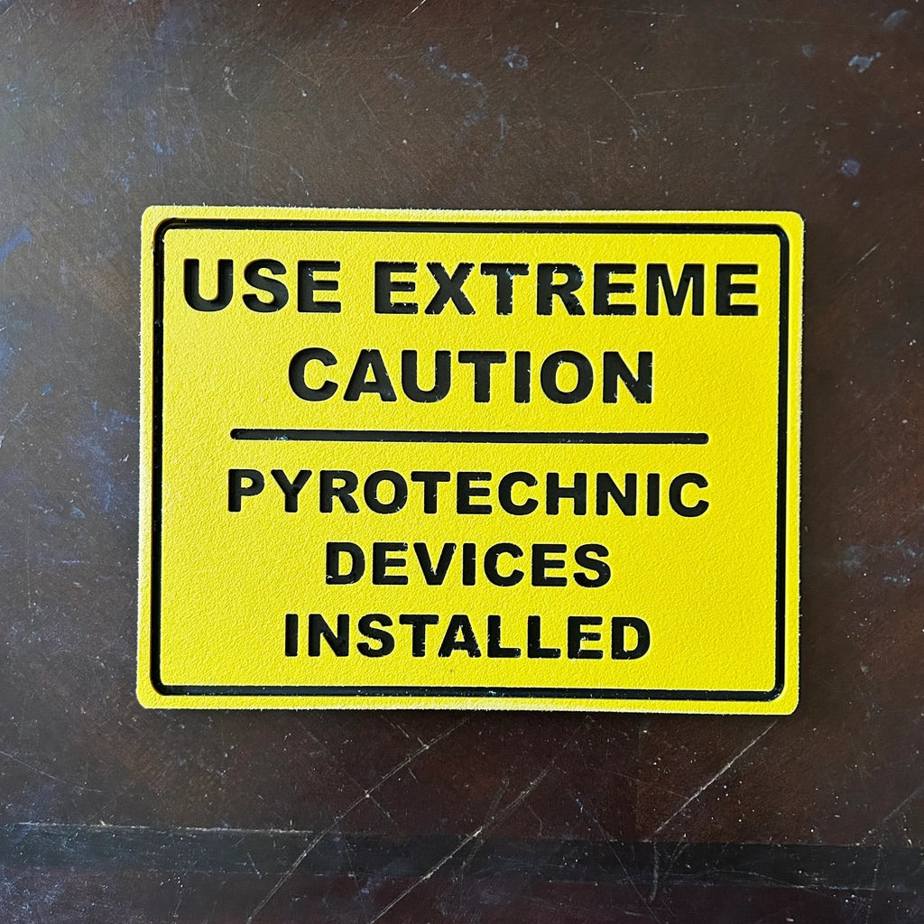 Pyrotechnic Devices Wall Sign | The Space Store