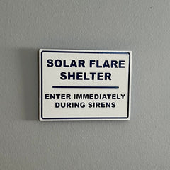 Solar Flare Shelter Wall Sign