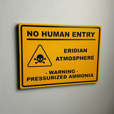 Eridian Atmosphere Wall Sign