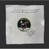 Apollo 11 Beta Cloth Patch Signed By Astronaut Fred Haise - The Space Store