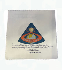 Apollo 8 Beta Cloth Patch- Autographed By Fred Haise