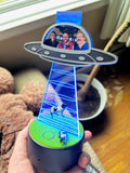 Spaceship Abduction LED Acrylic Photo Frame